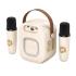 ONIKUMA L7 RGB Home Karaoke Machine Bluetooth-compatible Speaker with 2 Microphone - Beige